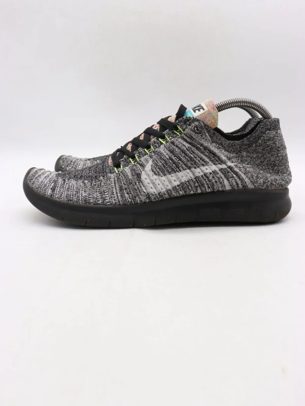 Nike Free RN Flyknit Men's Size 11 Gray Black Sneaker Running Shoes 831069-004